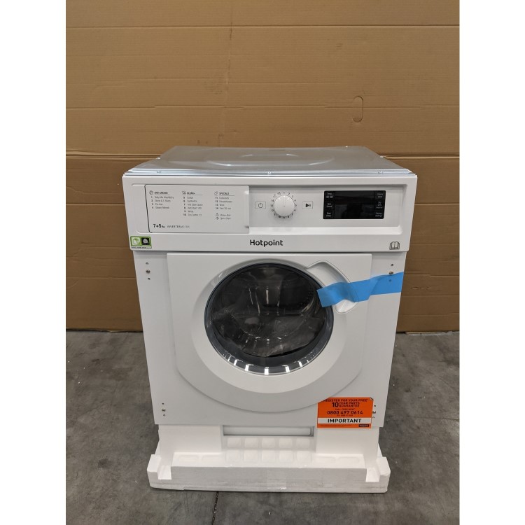GRADE A3 - Hotpoint BIWDHG7148 7kg Wash 5kg Dry Integrated Washer Dryer With Efficient Inverter Motor
