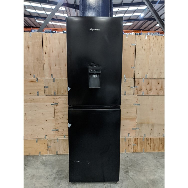 GRADE A3 - Fridgemaster MC55240MDB 240 Litre Freestanding Fridge Freezer 50/50 Split Water Dispenser 55cm Wide - Black
