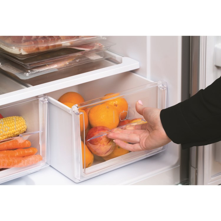 HOTPOINT HBD5515S 206 Litre Freestanding Fridge Freezer 60/40 Split 55cm Wide - Silver