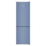 GRADE A2 - Liebherr CNFB4313 186x60cm 304L NoFrost Freestanding Fridge Freezer - Frozen Blue
