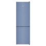 GRADE A2 - Liebherr CNFB4313 186x60cm 304L NoFrost Freestanding Fridge Freezer - Frozen Blue