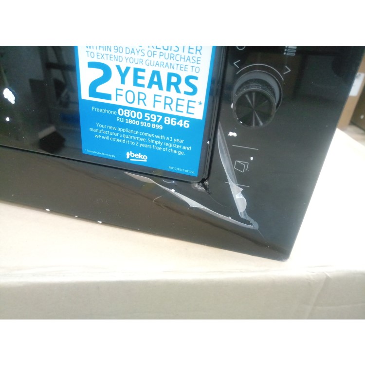 GRADE A3 - Beko MGB25333BG 900W 25L Built-in Microwave And Grill - Black