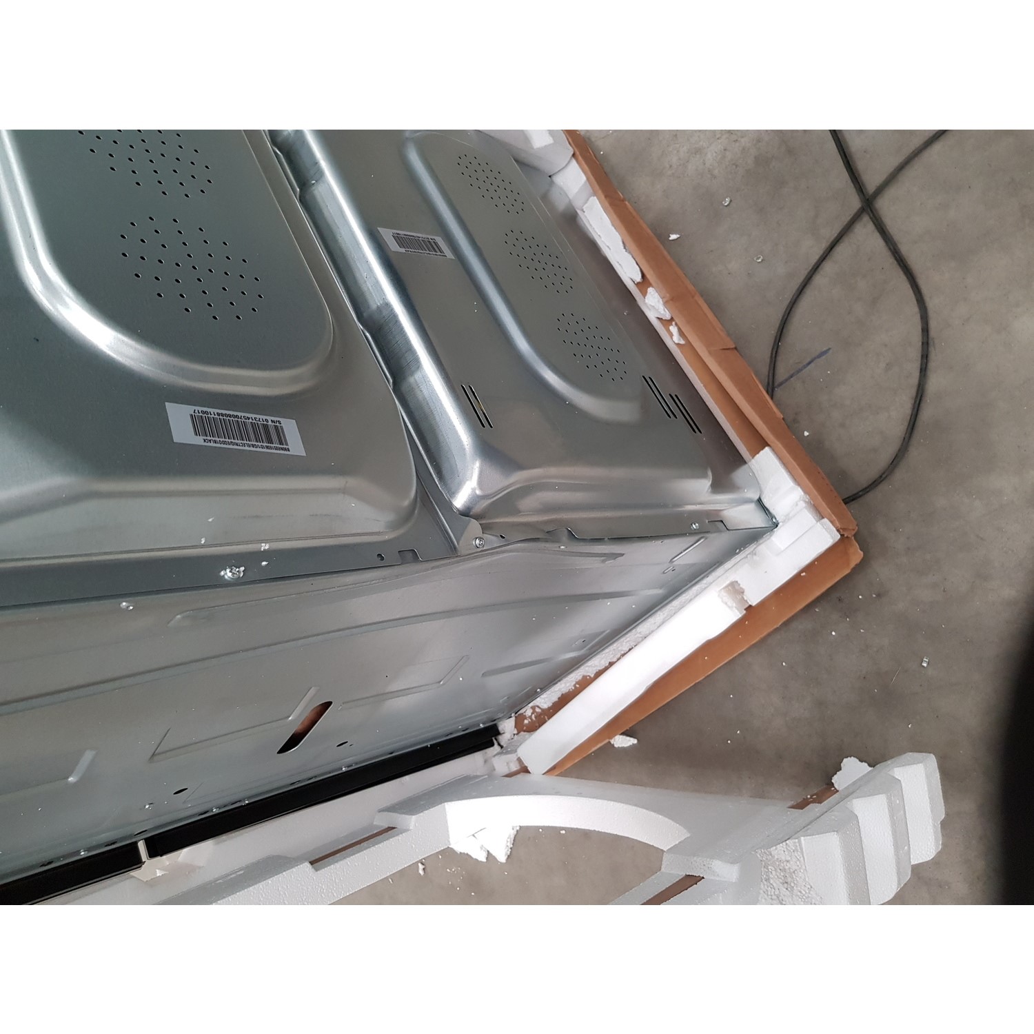 GRADE A3 electriQ Electric Built In Double Oven Black 77784738/1