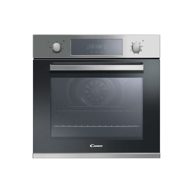 Candy FCP605X/E Large 65 Litre 8 Function Electric Single Oven - Stainless Steel
