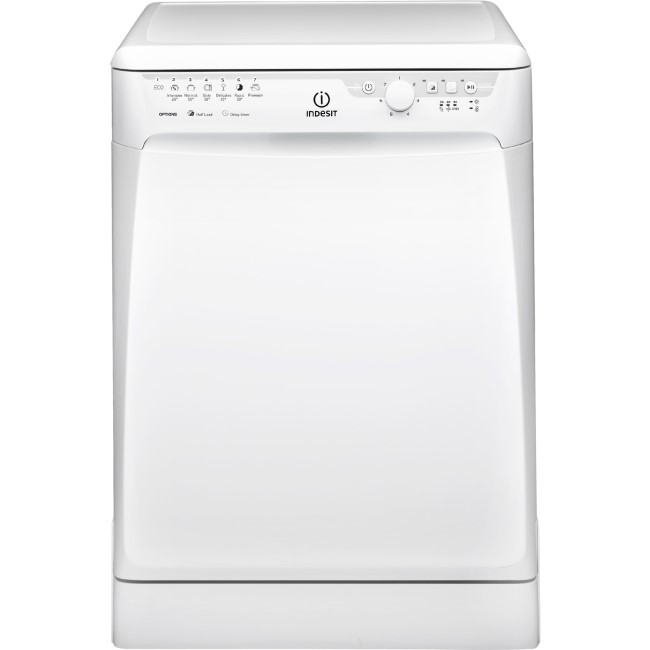 GRADE A1 - Indesit DFP27B10 13 Place Freestanding Dishwasher with Quick Wash - White