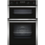 GRADE A1 - Neff U2ACM7HN0B N50 8 Function Electric Built In Double Oven - Stainless Steel