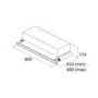 CDA 90cm Telescopic Canopy Cooker Hood - Stainless Steel