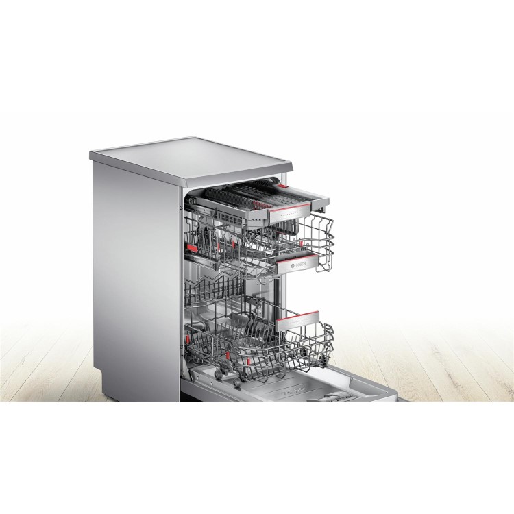 Bosch SPS66TW00G Serie 6 Silence Plus 10 Place Slimline Freestanding Dishwasher - White