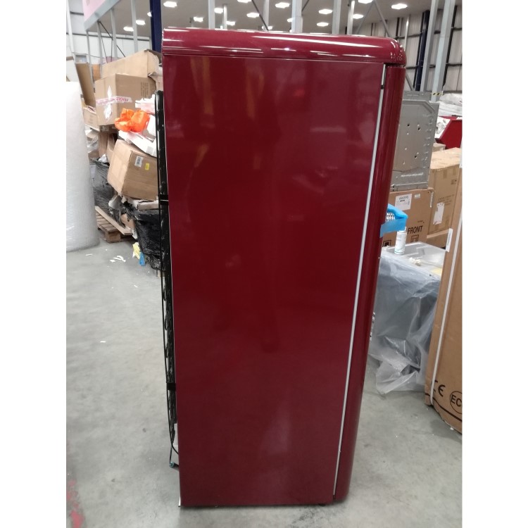 GRADE A2 - Gorenje RBO6153R 254 Litre Freestanding Larder Fridge 154cm Tall Retro Ice Box 60cm Wide - Burgundy