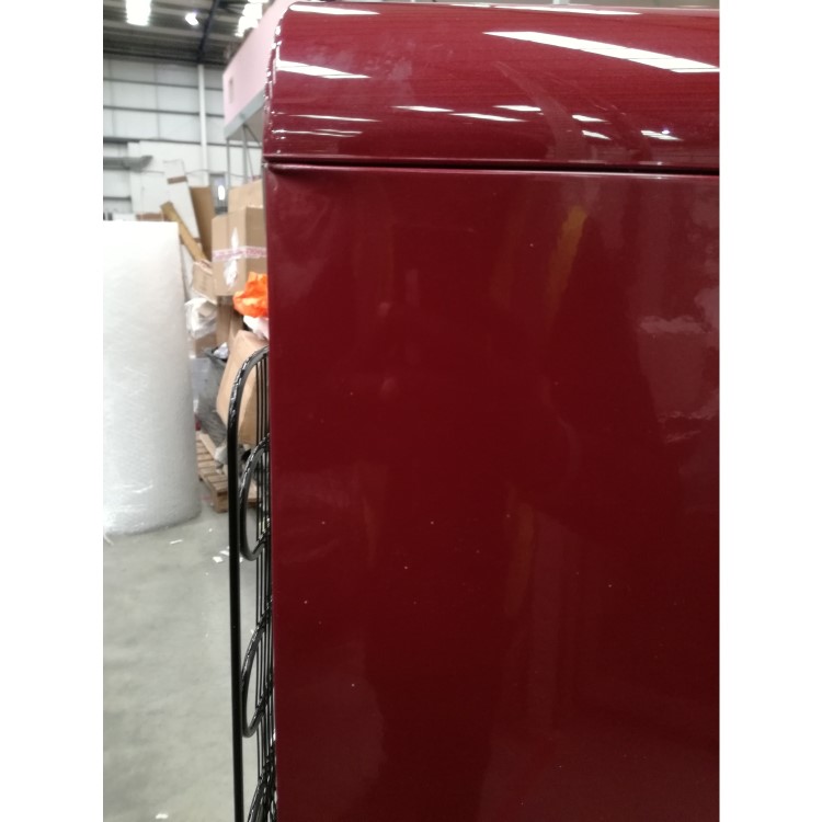 GRADE A2 - Gorenje RBO6153R 254 Litre Freestanding Larder Fridge 154cm Tall Retro Ice Box 60cm Wide - Burgundy
