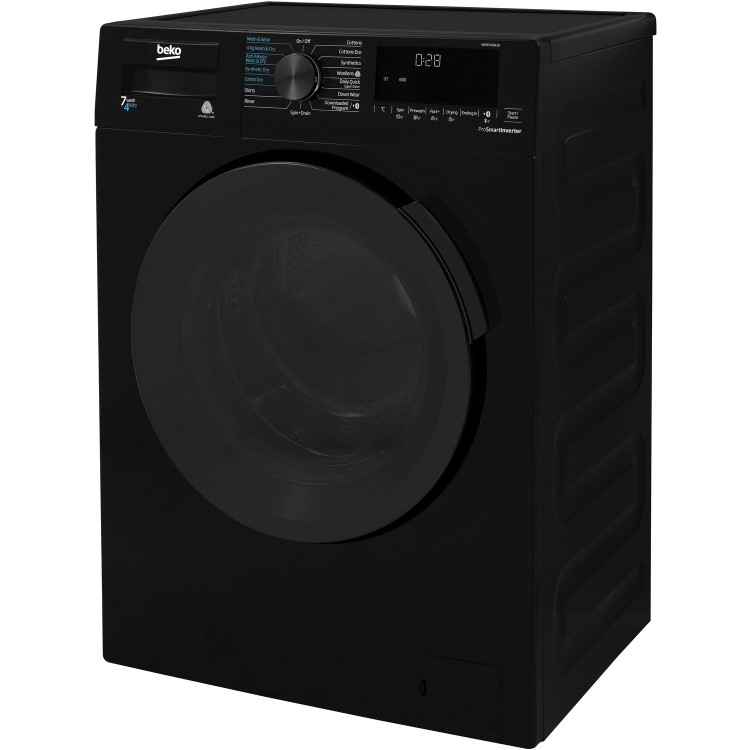 Beko WDB7426R1B 7kg Wash 4kg Dry 1200rpm Freestanding Washer Dryer - Black