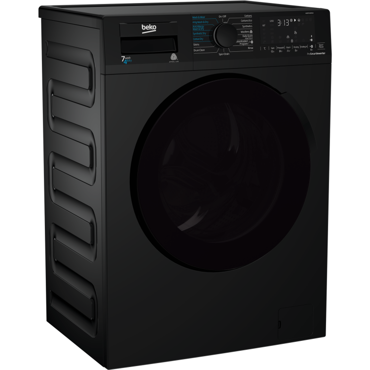 Beko WDB7426R1B 7kg Wash 4kg Dry 1200rpm Freestanding Washer Dryer - Black