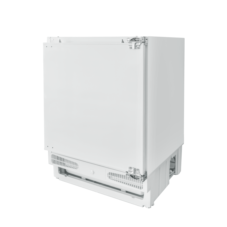 GRADE A3 - electriQ 60cm Wide Integrated Upright Under Counter Freezer - White