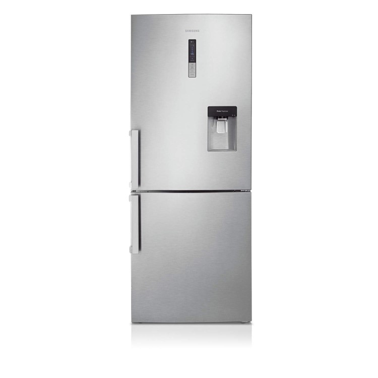 GRADE A2 - Light cosmetic damage - Samsung RL4362FBASL G-series Silver 70cm Wide Freestanding Fridge Freezer With Easy Clean Steel Doors