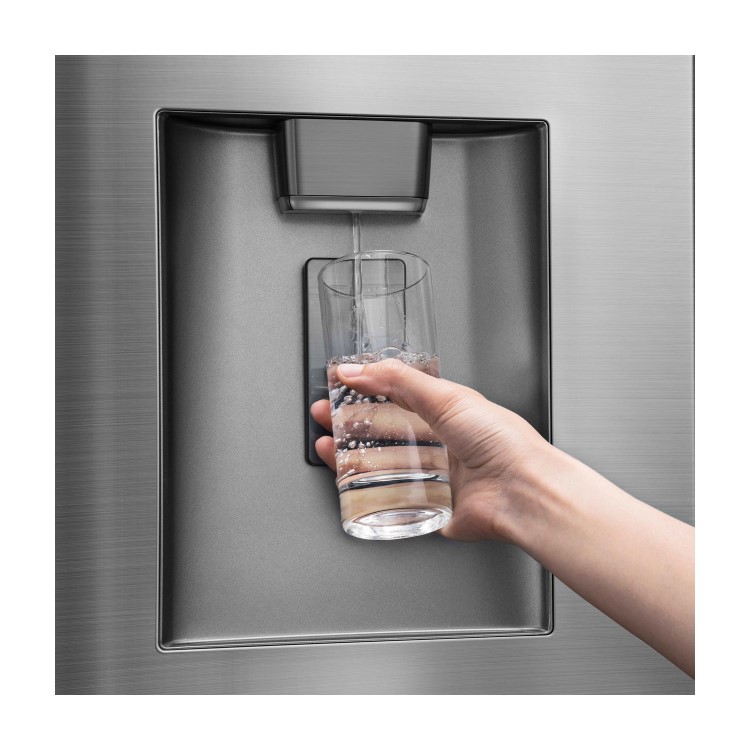 Hisense RF702N4IS1 French Door Style American Fridge Freezer With Plumbed Water Dispenser - Stainless Steel