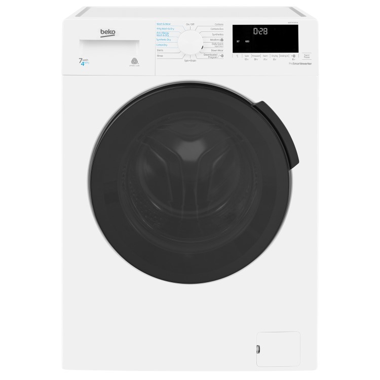 Beko WDB7426R1W 7kg Wash 4kg Dry 1200rpm Freestanding Washer Dryer - White