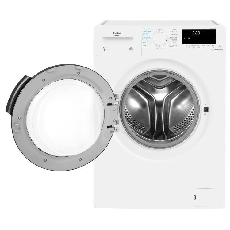Beko WDB7426R1W 7kg Wash 4kg Dry 1200rpm Freestanding Washer Dryer - White