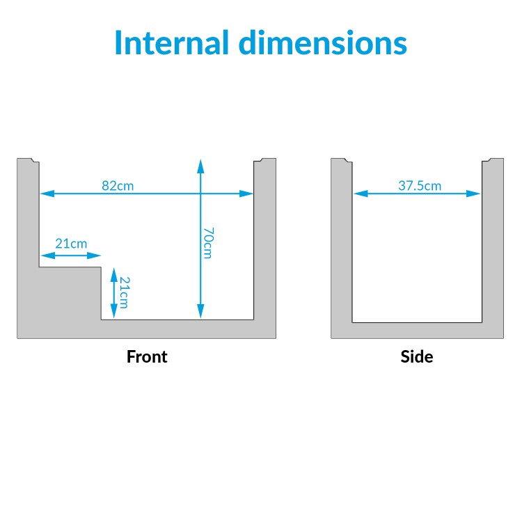 GRADE A2 - electriQ EQCHESTMB198 198 Litre Chest Freezer 52cm Deep A+ Energy Rating 90cm Wide - White