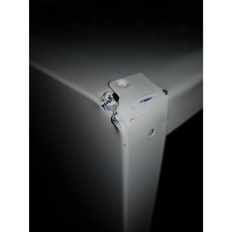 GRADE A2 - Montpellier MAB345C 305 Litre Freestanding Fridge Freezer Retro Top Mount 80/20 Split Frost Free 60cm Wide - Cream