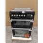 GRADE A2 - Hotpoint HUD61KS Ultima 60cm Double Oven Dual Fuel Cooker Black