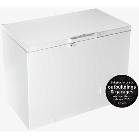 HOTPOINT CS1A300HFA 311 Litre Chest Freezer 70cm Deep Low Frost 118cm Wide - White