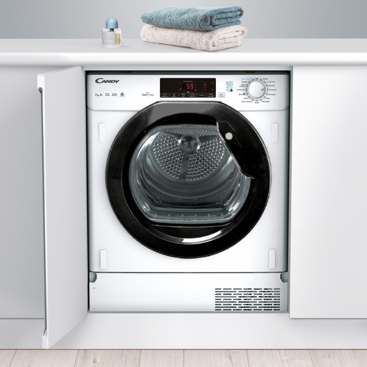 GRADE A3 - Candy CTDBH7A1TBE-80 7kg Integrated Heat Pump Tumble Dryer - White