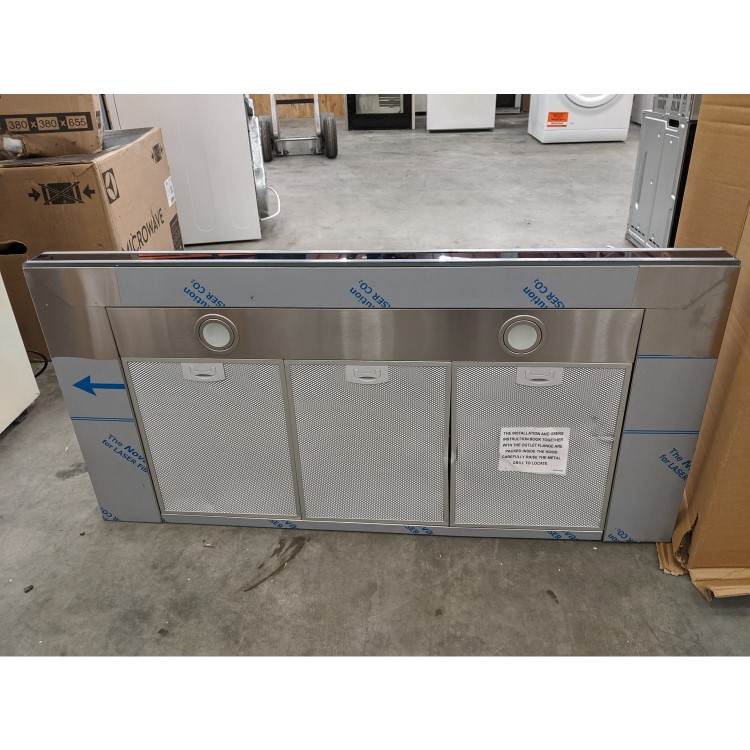 GRADE A3 - CDA EVP101SS Linear 100cm Wide Chimney Cooker Hood Stainless Steel