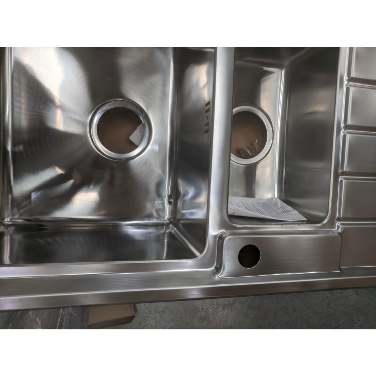 GRADE A2 - Taylor & Moore Huron 1.5 Bowl Reversible Stainless Steel Kitchen Sink