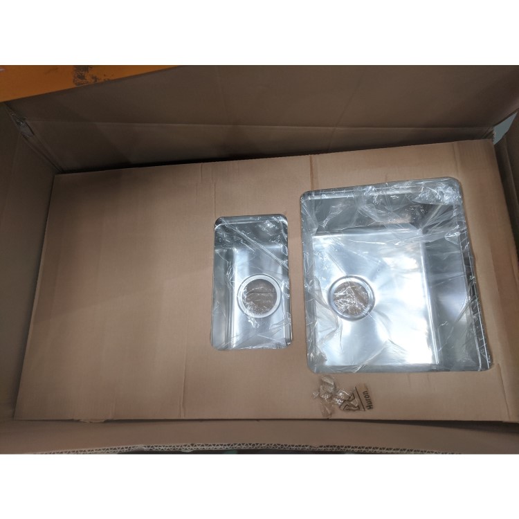 GRADE A2 - Taylor & Moore Huron 1.5 Bowl Reversible Stainless Steel Kitchen Sink