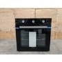GRADE A3 - electriQ Extra Large Capacity 73 Litre Built in Electric Fan Assisted Black Single Oven - Supplied with a plug