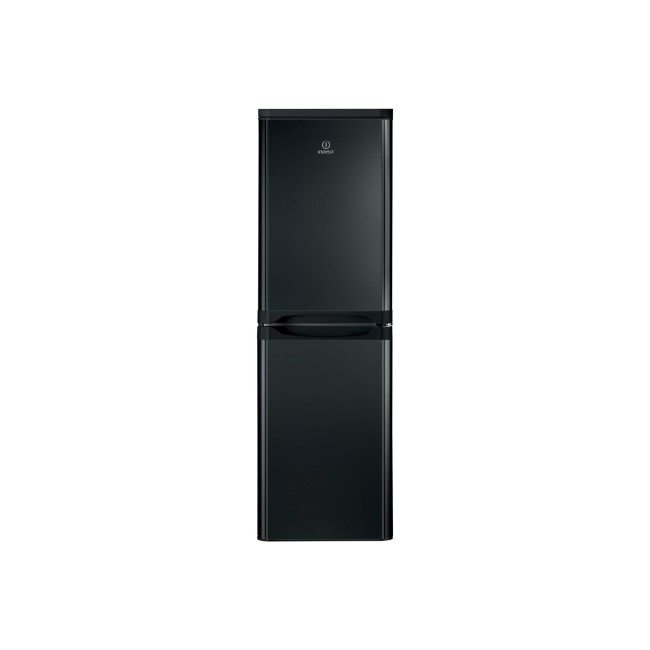 GRADE A2 - INDESIT IBD5517B 234 Litre Freestanding Fridge Freezer 50/50 Split A+ Energy Rating 54.5cm Wide - Black