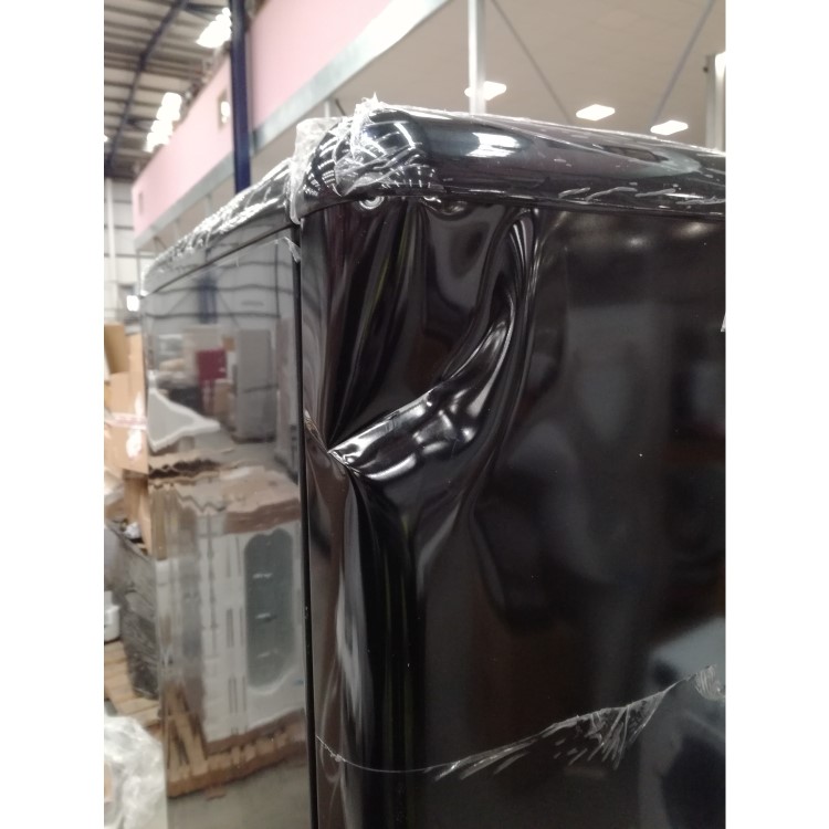 GRADE A3 - Amica FKR29653B 244 Litre Freestanding Fridge Freezer Retro 70/30 Split A+ Energy Rating 55cm Wide - Black