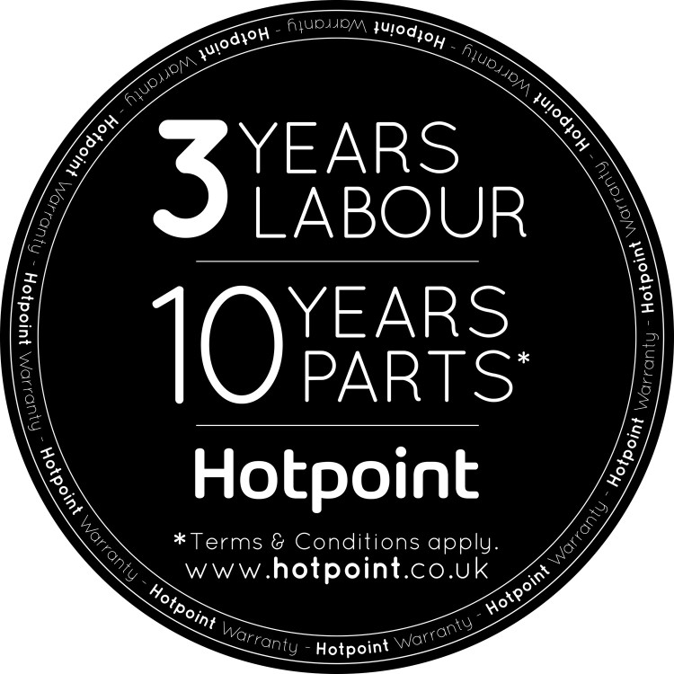 GRADE A1 - Hotpoint HQ9E1L American-style Frost Free Fridge Freezer With Touch Controls - Stainless Steel Look