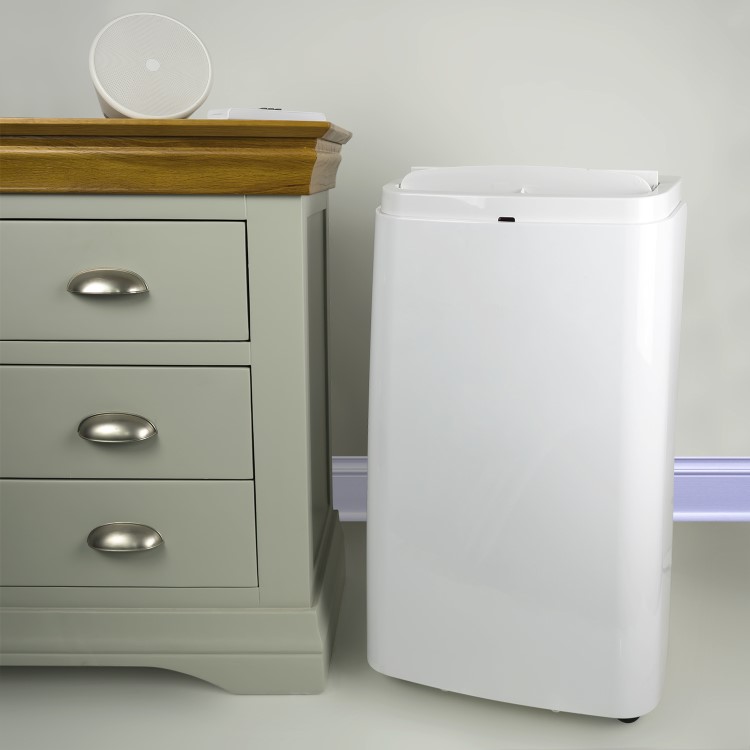 GRADE A2 - electriQ 12000 BTU Quiet Portable Air Conditioner - for rooms up to 30sqm