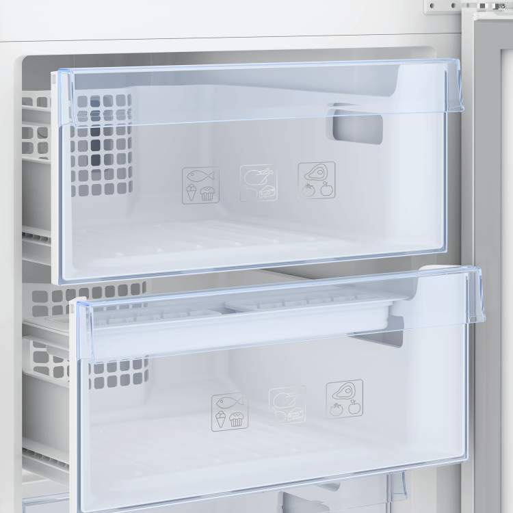 GRADE A3 - Beko RCNA406I30XB 362 Litre Freestanding Fridge Freezer 70/30 Split A++ Energy Rating 60cm Wide - Stainless Steel