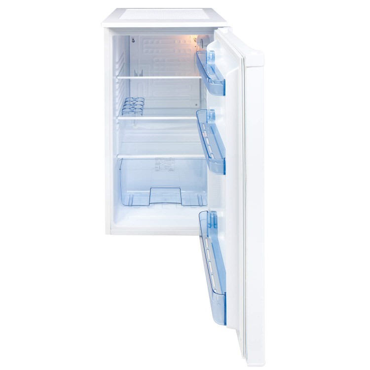 GRADE A2 - Amica FC1264 98 Litre Freestanding Larder Fridge 85cm Tall A+ Energy Rating 48cm Wide - White