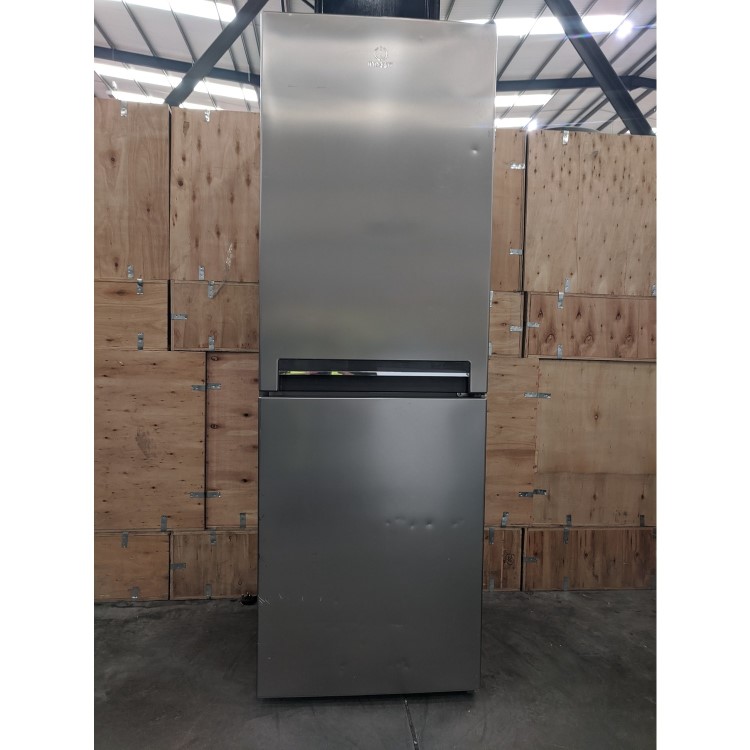 Refurbished Indesit LD70S1X Freestanding 307 Litre 70/30 Low Frost Fridge Freezer Stainless Steel