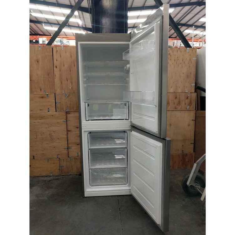 Refurbished Indesit LD70S1X Freestanding 307 Litre 70/30 Low Frost Fridge Freezer Stainless Steel