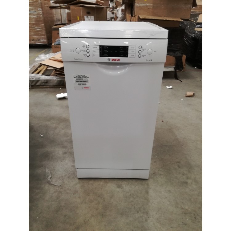GRADE A3 - Bosch SPS66TW00G Serie 6 Silence Plus 10 Place Slimline Freestanding Dishwasher - White