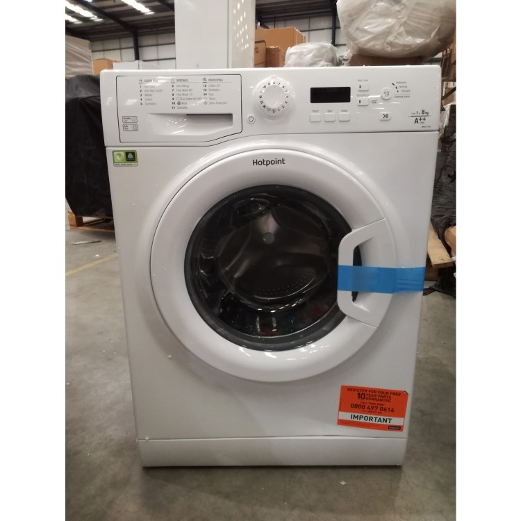 GRADE A3 - Hotpoint WMJLF842P 8kg 1400rpm Freestanding Washing Machine - White