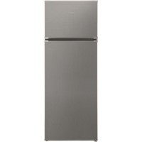 GRADE A3 - INDESIT I55TM4110X 213 Litre Freestanding Fridge Freezer Top Mount 80/20 Split Low Frost 55cm Wide - Stainless Steel