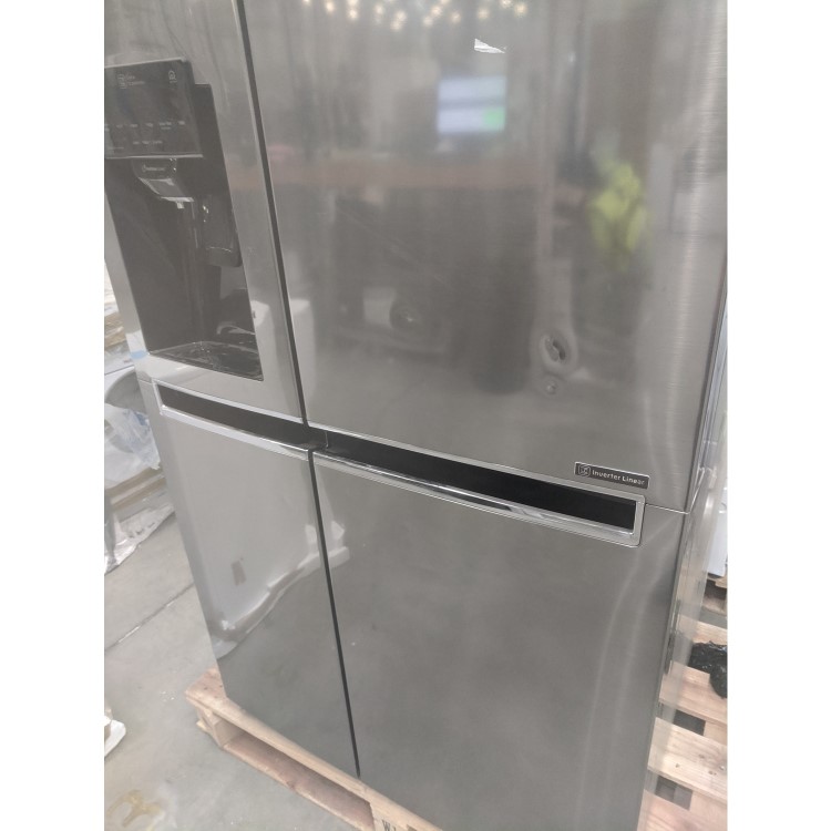 GRADE A3 - LG GSL760PZXV 601 Litre American Style Fridge Freezer Frost Free 2 Door 91cm Wide - Silver