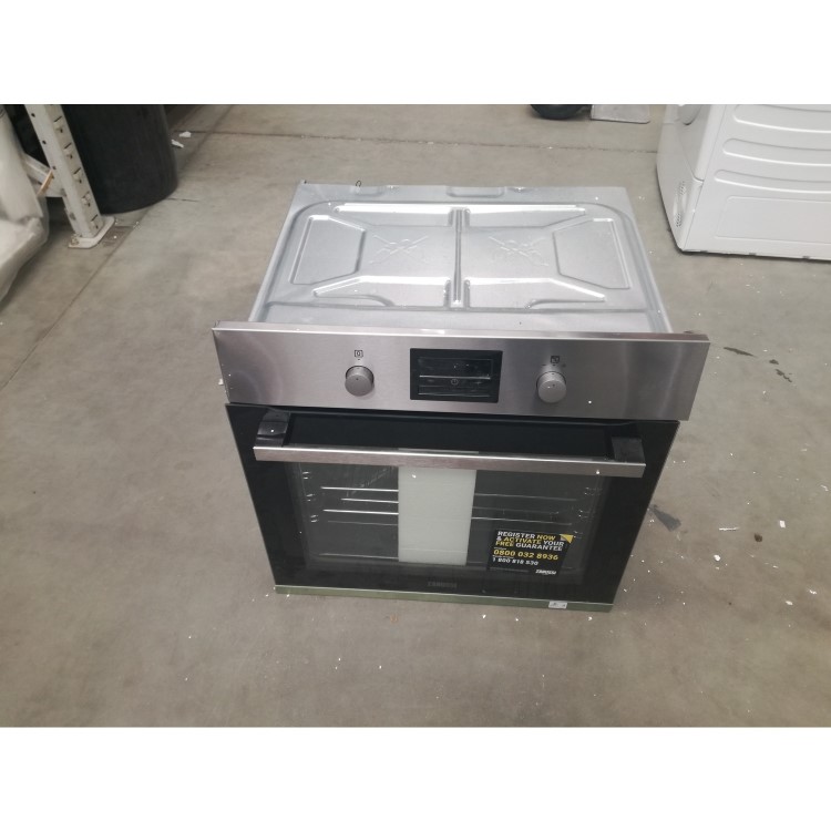 GRADE A3 - Zanussi ZOP37982XK 60cm Wide Multifunction Single Oven With Pyrolytic Cleaning - Stainless Steel