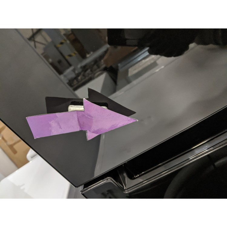 GRADE A3 - INDESIT LD85F1K 402 Litre Freestanding Fridge Freezer 50/50 Split Frost Free 60cm Wide - Black