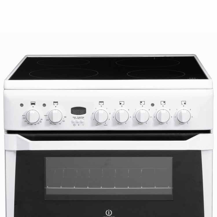 Indesit ID60C2KW 60cm Double Oven Electric Cooker - White