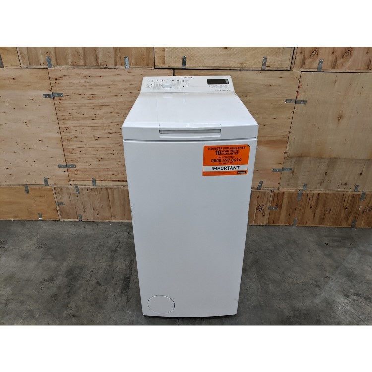 GRADE A3 - Hotpoint WMTF722H Aquarius 7kg 1200rpm Top Loading Freestanding Washing Machine - White