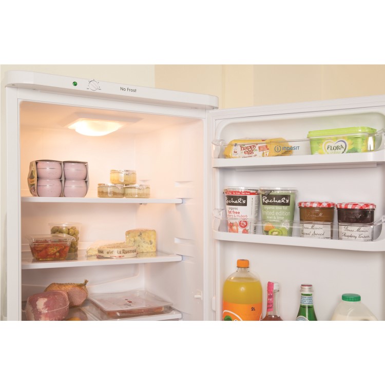 INDESIT IBNF5517W 228 Litre Freestanding Fridge Freezer 50/50 Split Frost Free 54.5cm Wide - White