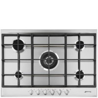 Refurbished Smeg Cucina P272XGH 70cm 5 Burner Gas Hob Stainless Steel