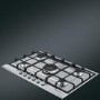 Smeg Cucina 70cm 5 Burner Gas Hob - Stainless Steel