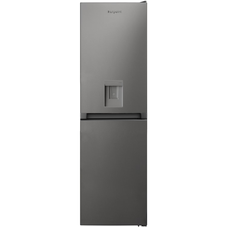 GRADE A3 - Hotpoint HBNF55181SAQUA 261 Litre Freestanding Fridge Freezer 50/50 Split Frost Free 55cm Wide - Silver